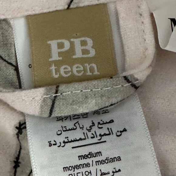 Pottery Barn PB Teen Flannel Pajamas Set MEDIUM Constellation Stars - Picture 3 of 8